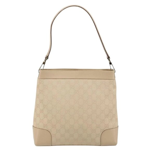 GUCCI GG Canvas Shoulder Bag Beige Gold 33900 Auth gh831 - Picture 3 of 16